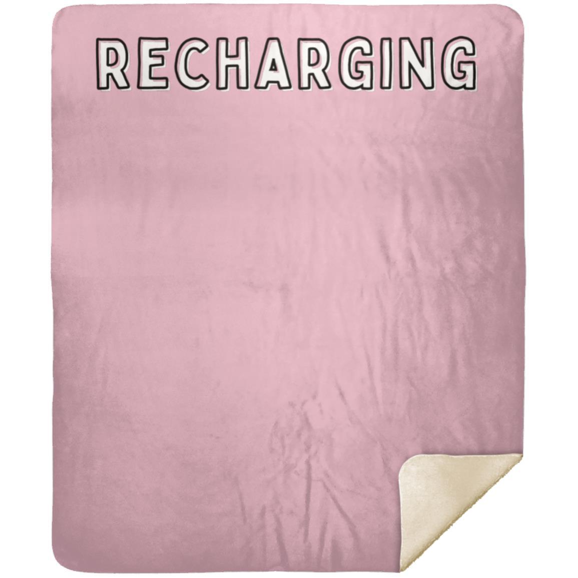 Recharging Premium Mink Sherpa Blanket 50x60
