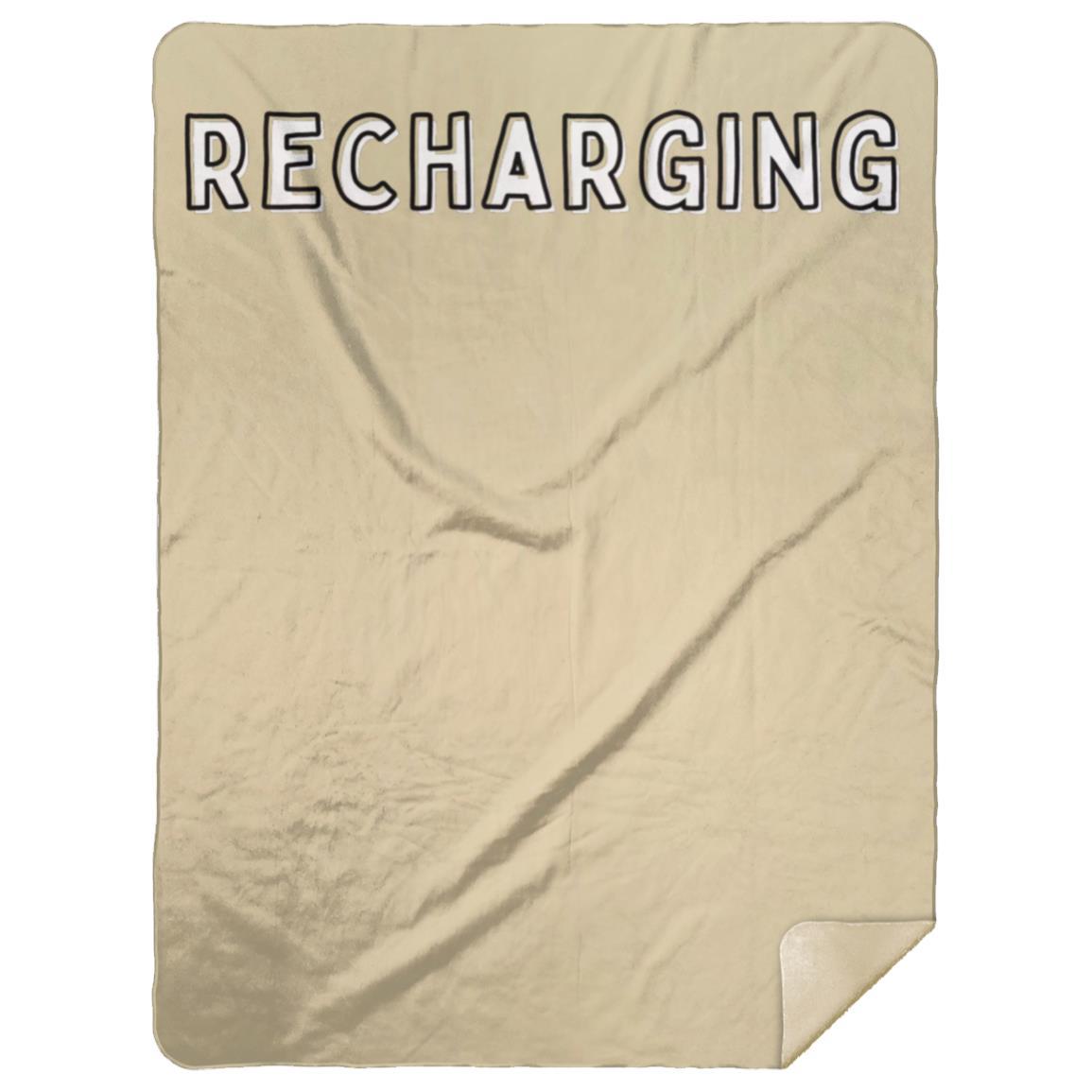 Recharging Premium Mink Sherpa Blanket 60x80