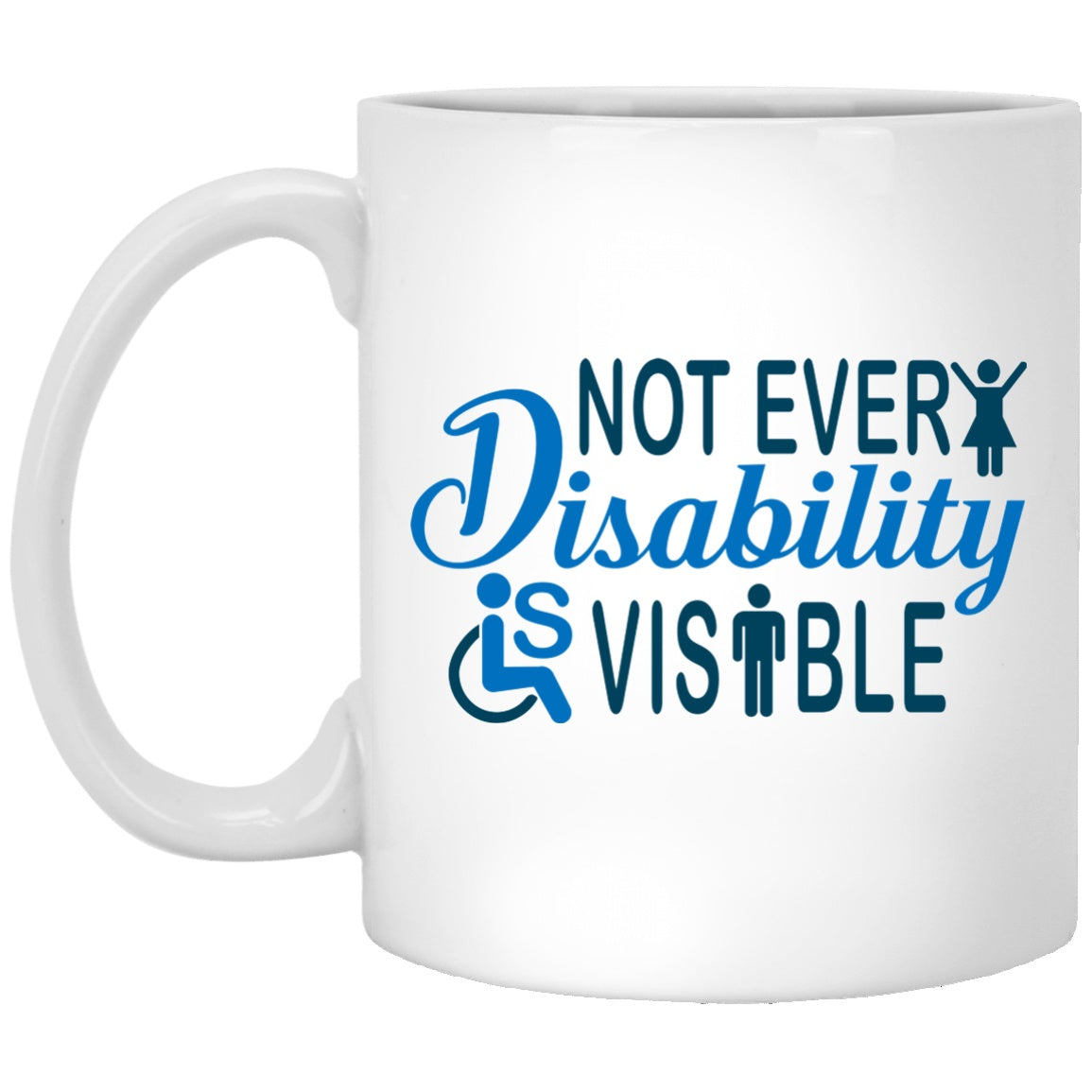 Invisible Disability 11 oz. White Mug - The Unchargeables