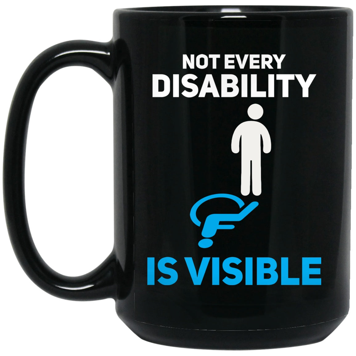 Invisible Disability 15 oz. Black Mug - The Unchargeables