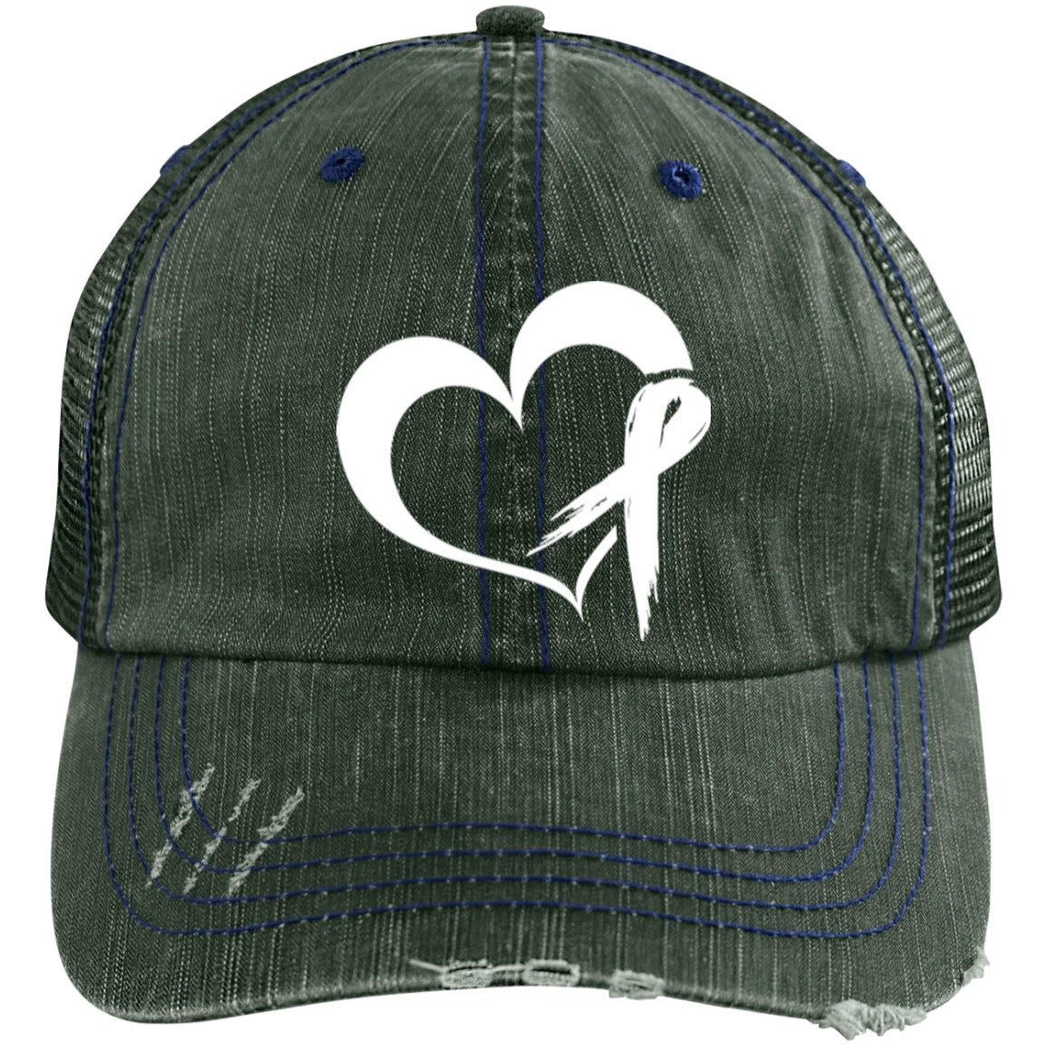 Heart Ribbon Trucker Cap - The Unchargeables