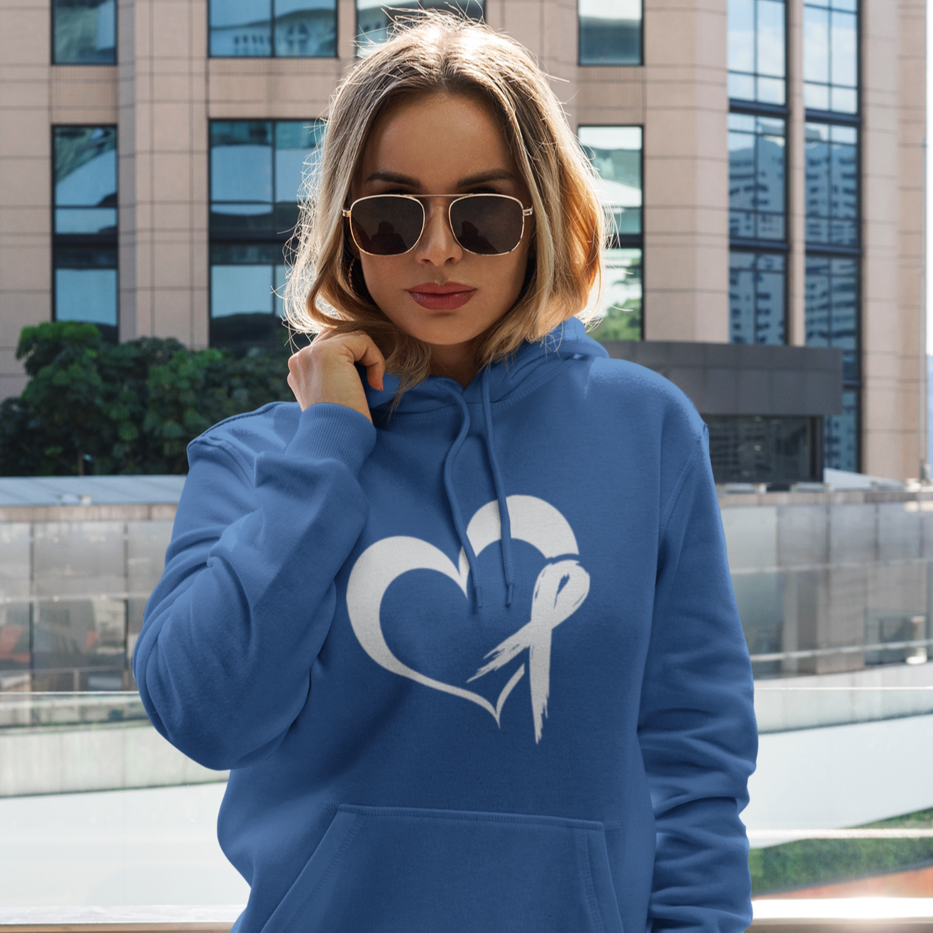 Customizable Heart Ribbon Hoodie (Legacy Collection)