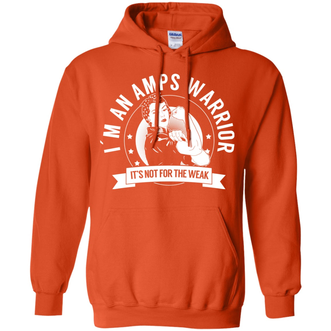 Amplified Musculoskeletal Pain Syndrome - AMPS Warrior NFTW Pullover Hoodie 8 oz. - The Unchargeables