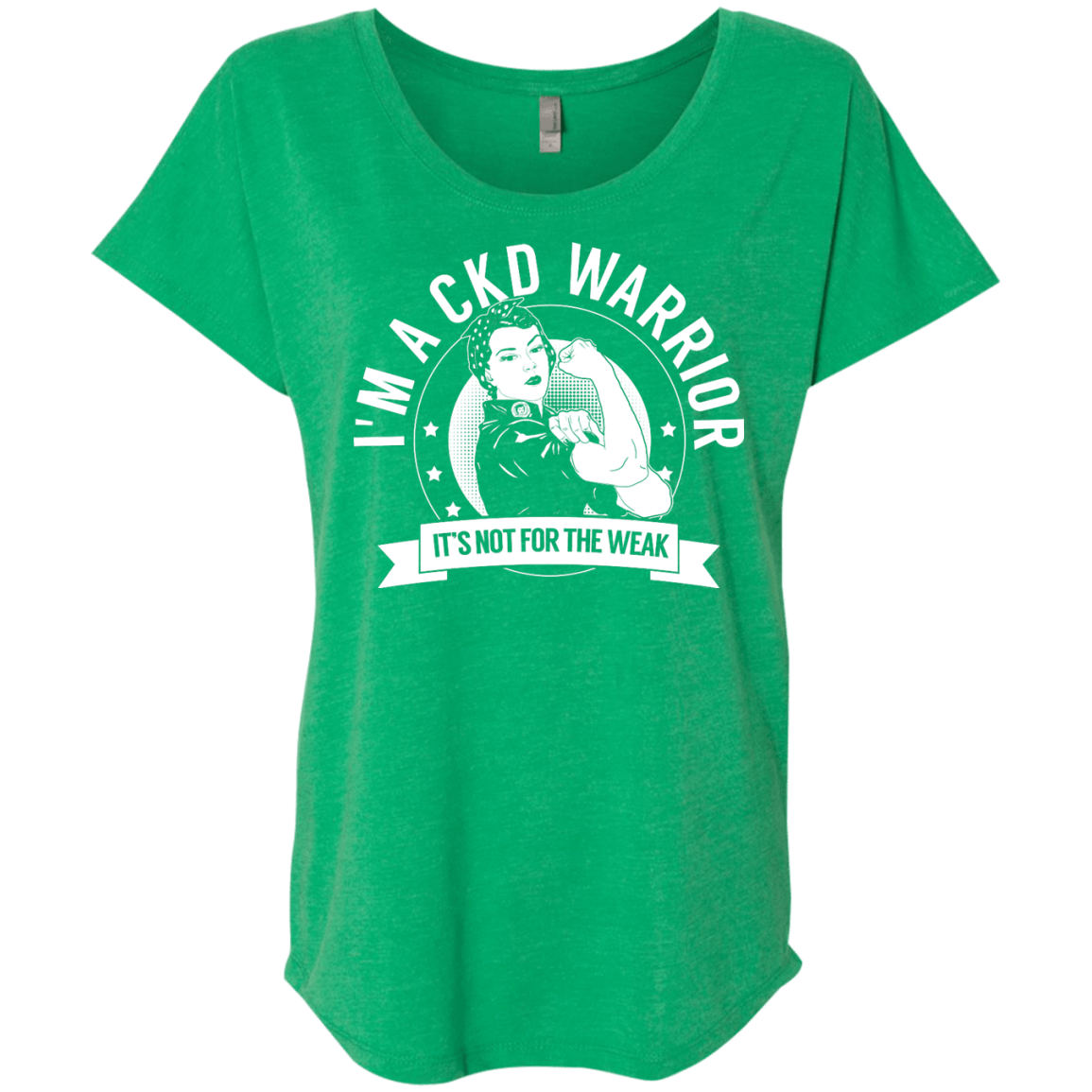 Chronic Kidney Disease - CKD Warrior Not For The Weak Dolman Sleeve - The Unchargeables