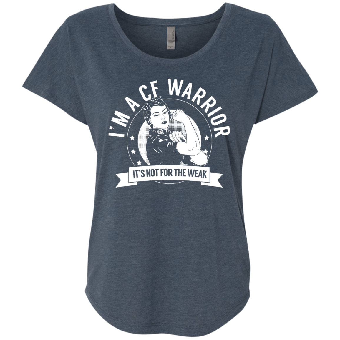 Cystic Fibrosis - CF Warrior Not For The Weak Dolman Sleeve - The Unchargeables