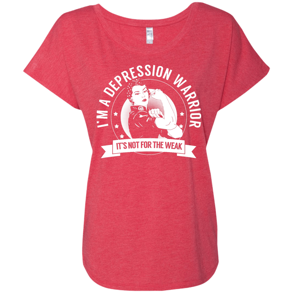 Depression Warrior Not for the Weak Dolman Sleeve - The Unchargeables