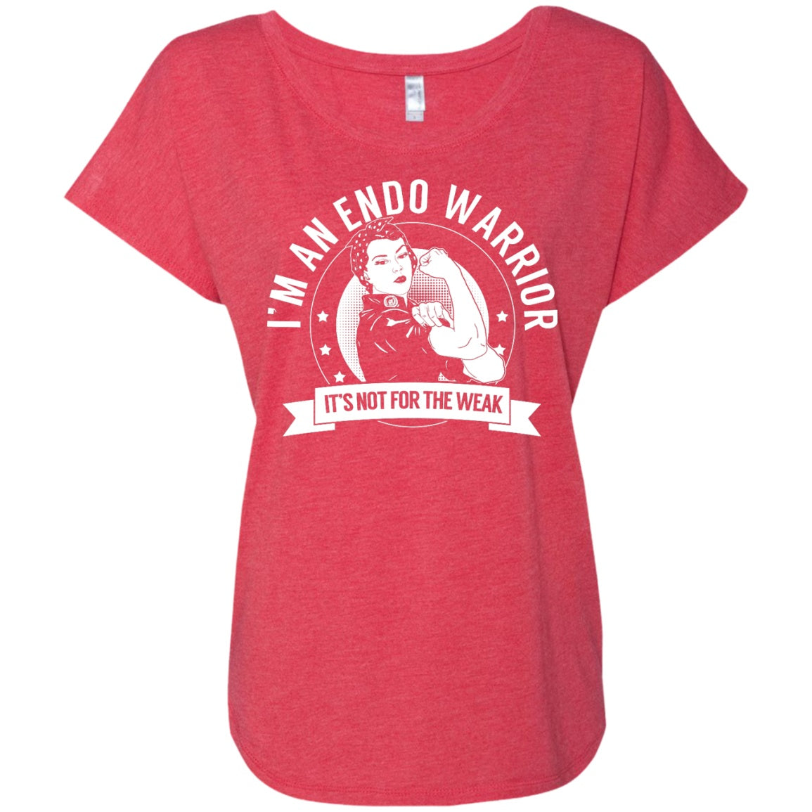 Endometriosis - Endo Warrior Not For The Weak Dolman Sleeve - The Unchargeables