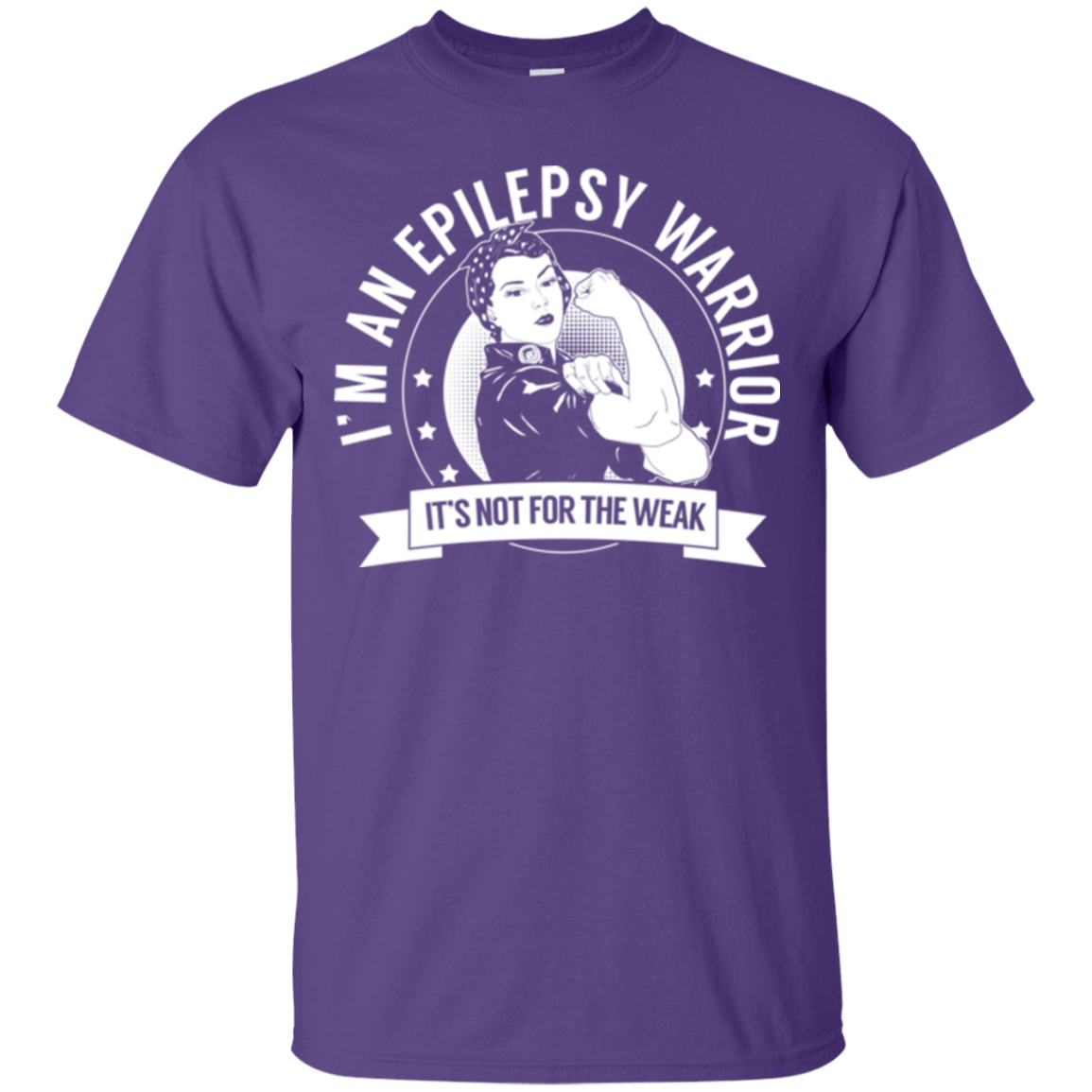 Epilepsy Warrior Not For The Weak Cotton T-Shirt - The Unchargeables