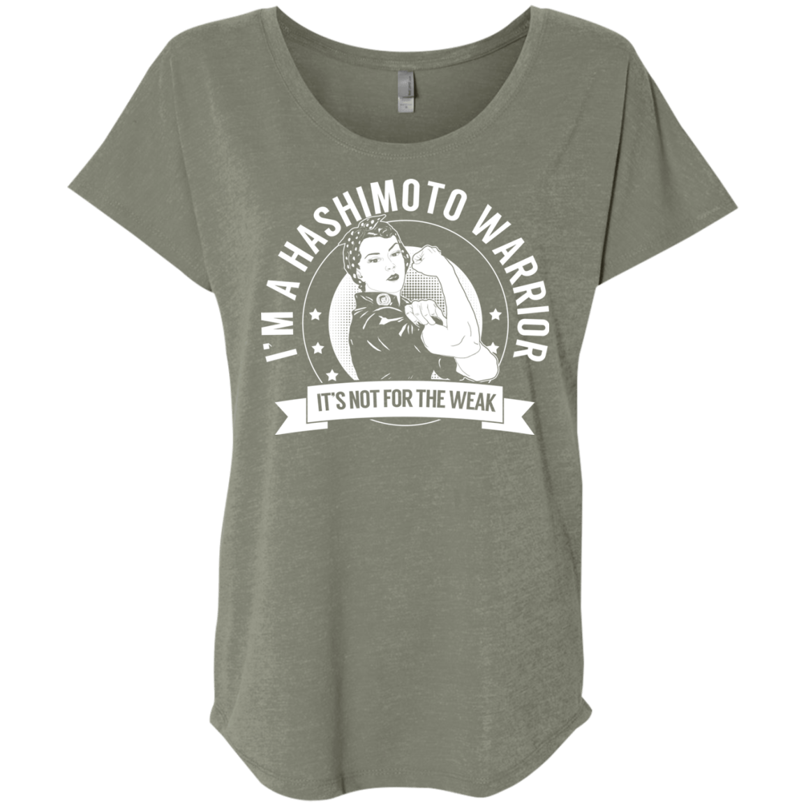 Hashimoto&#39;s Disease - Hashimoto Warrior Not For The Weak Dolman Sleeve - The Unchargeables