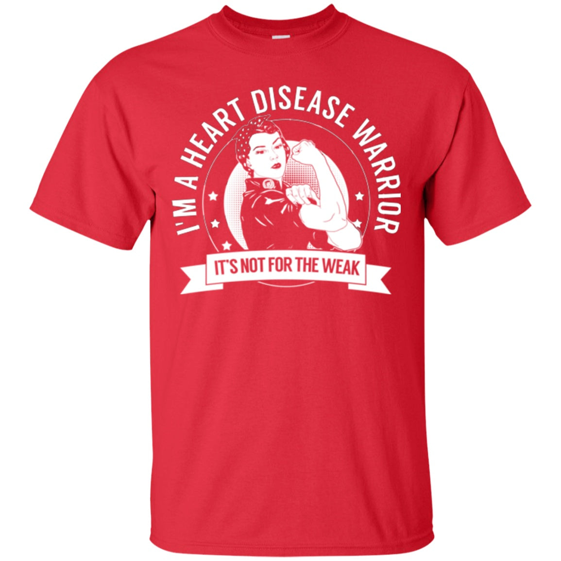 Heart Disease Warrior Not For The Weak Cotton T-Shirt - The Unchargeables