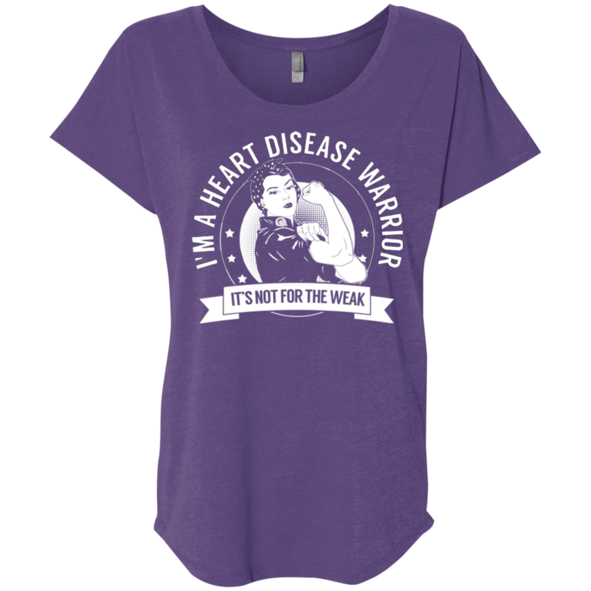Heart Disease Warrior Not For The Weak Dolman Sleeve - The Unchargeables