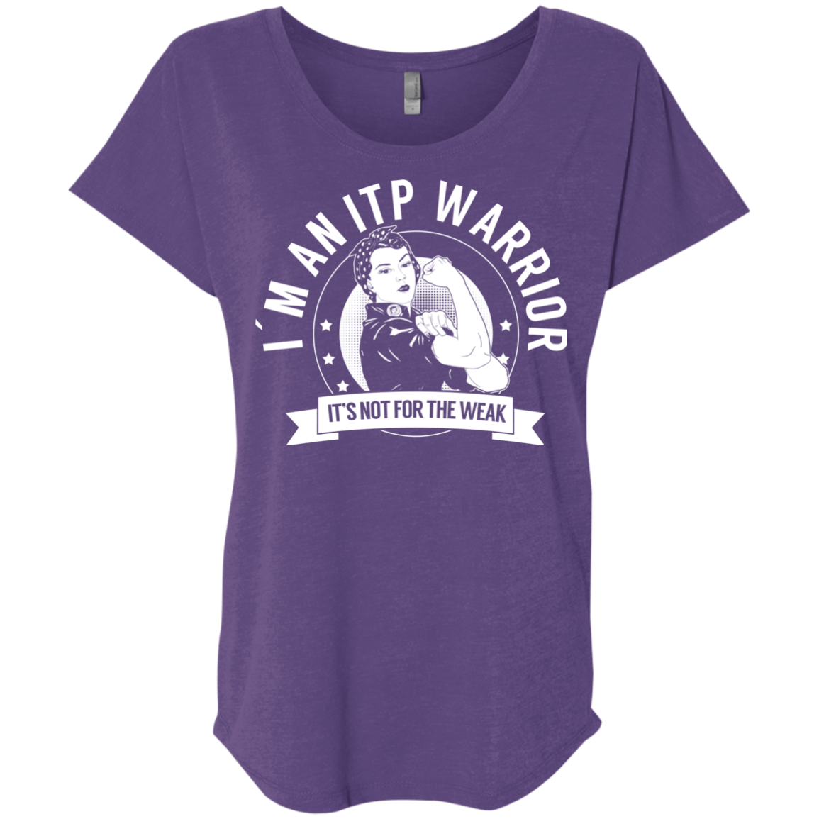 Immune Thrombocytopenic Purpura - ITP Warrior NFTW Dolman Sleeve - The Unchargeables