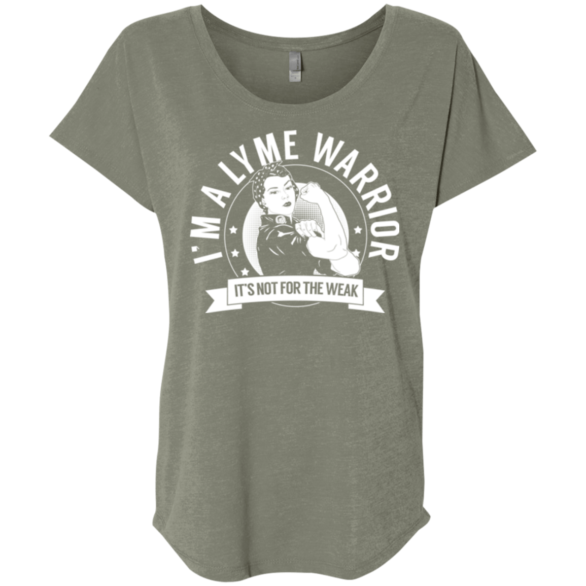 Lyme Disease - Lyme Warrior Not For The Weak Dolman Sleeve - The Unchargeables