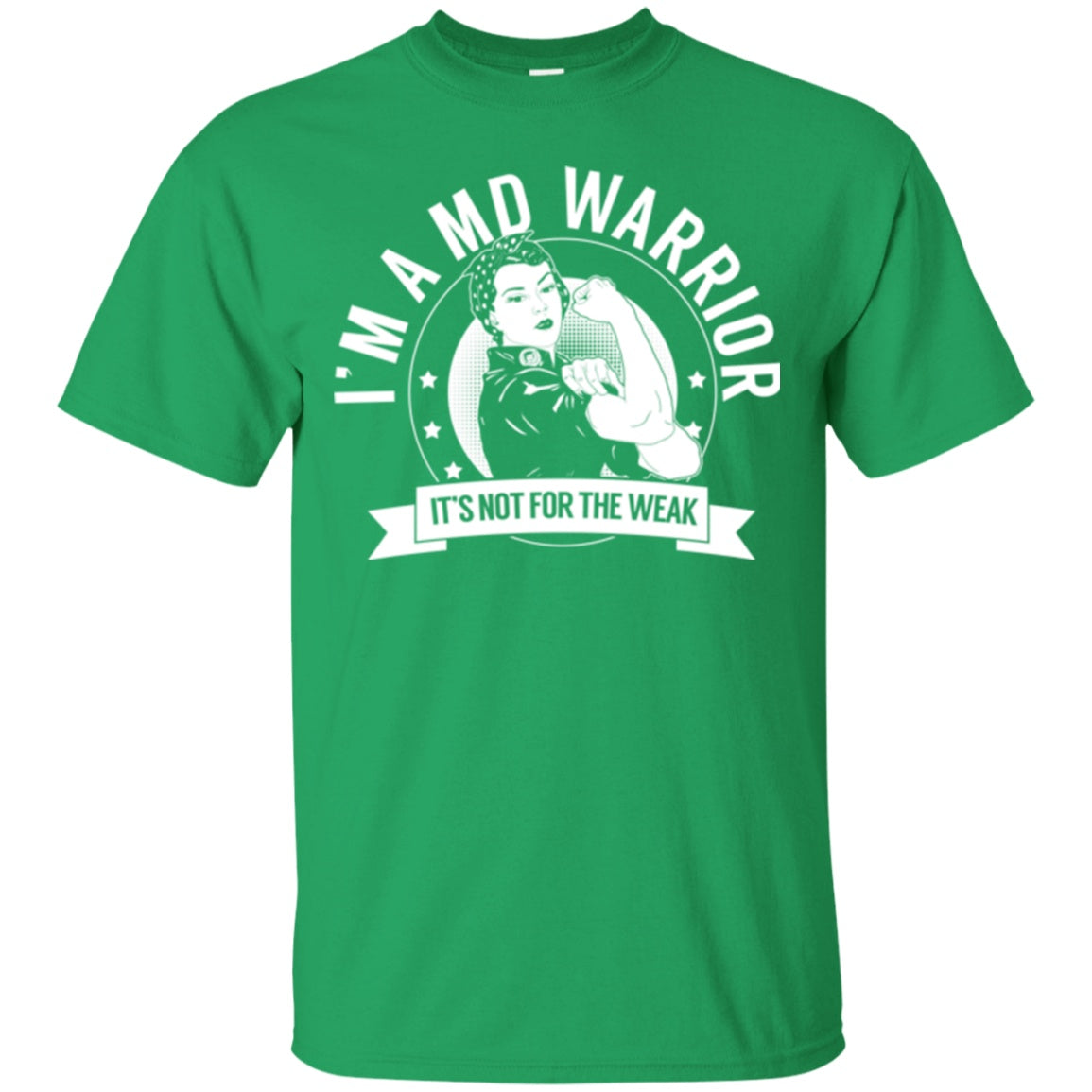 Muscular Dystrophy - MD Warrior Not For The Weak Cotton T-Shirt - The Unchargeables