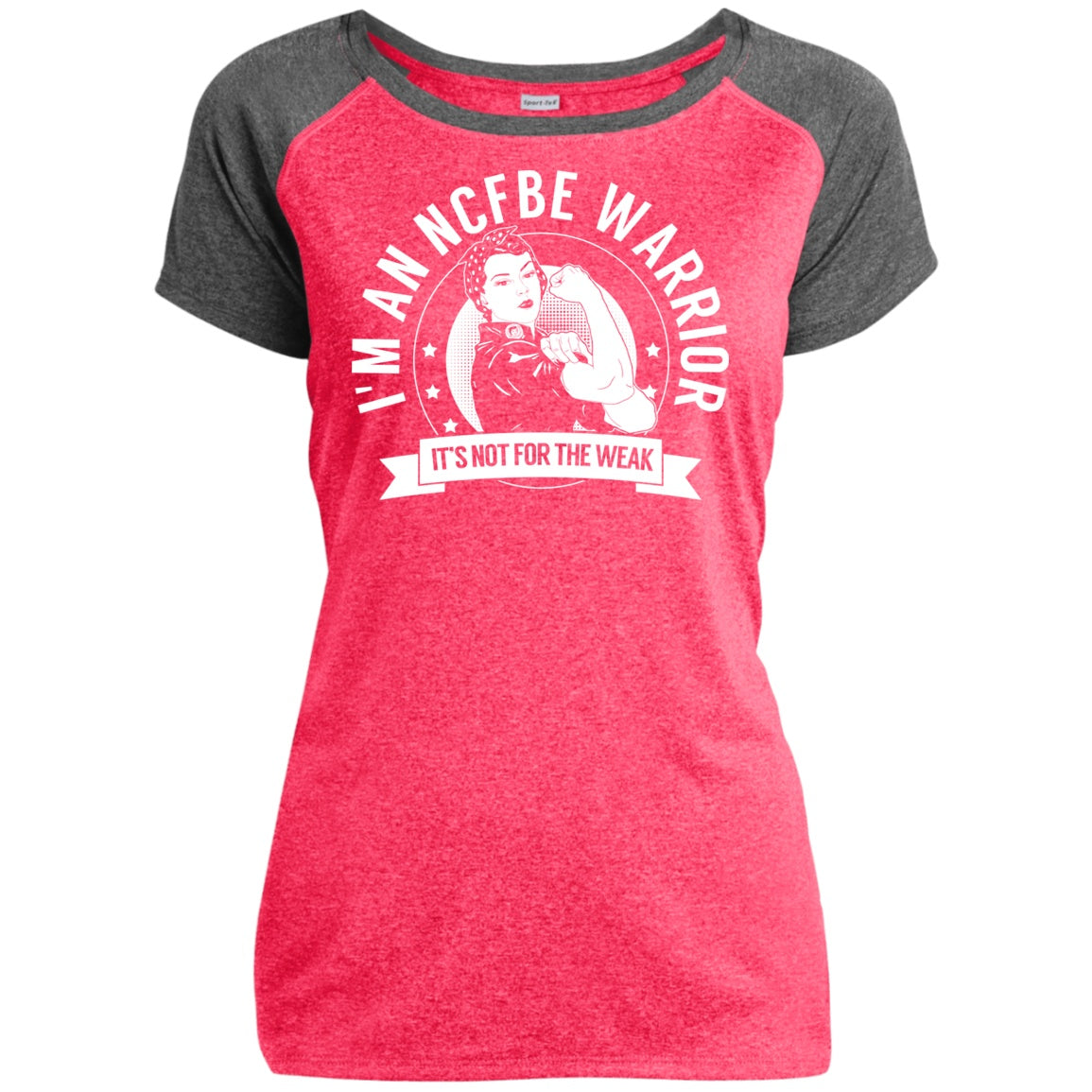 Non-cystic fibrosis bronchiectasis -  NCFBE Warrior NFTW Heather Performance T-Shirt - The Unchargeables