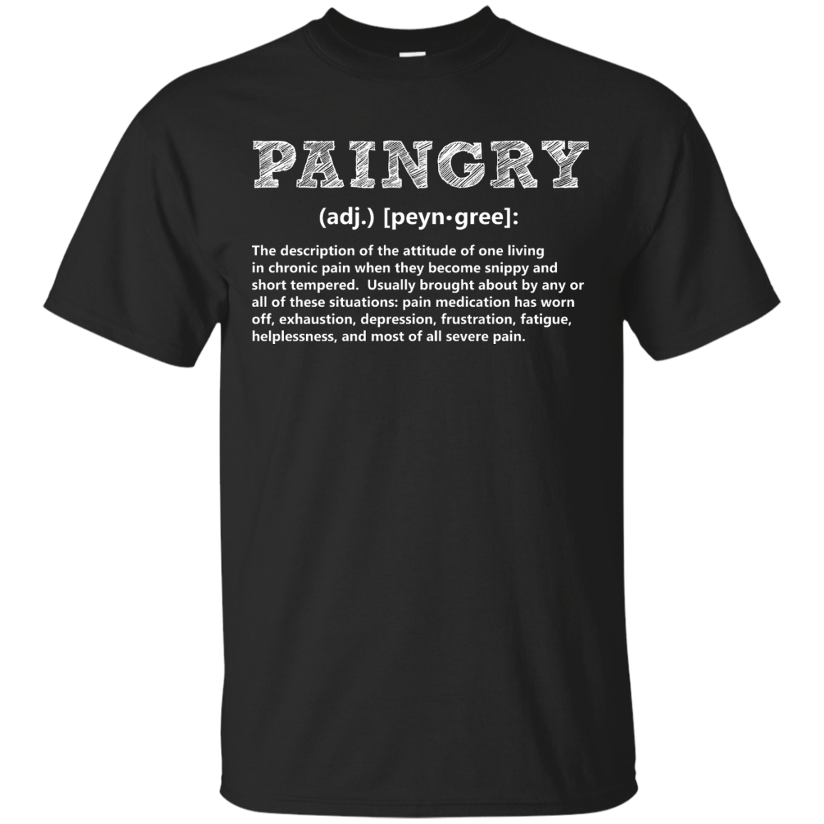 Paingry Definition Unisex Shirt - The Unchargeables