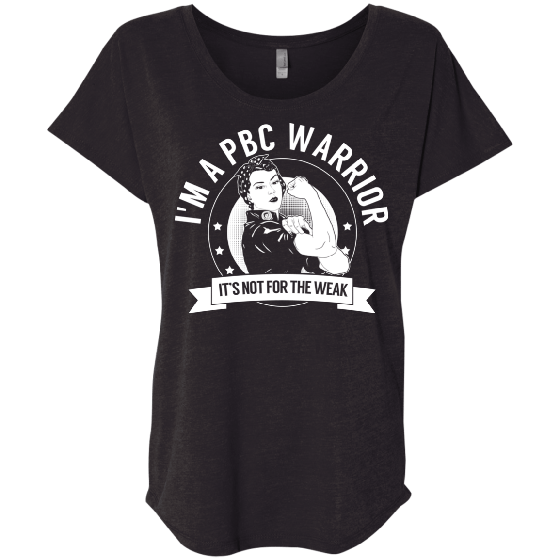 Primary Biliary Cirrhosis - PBC Warrior NFTW Dolman Sleeve - The Unchargeables