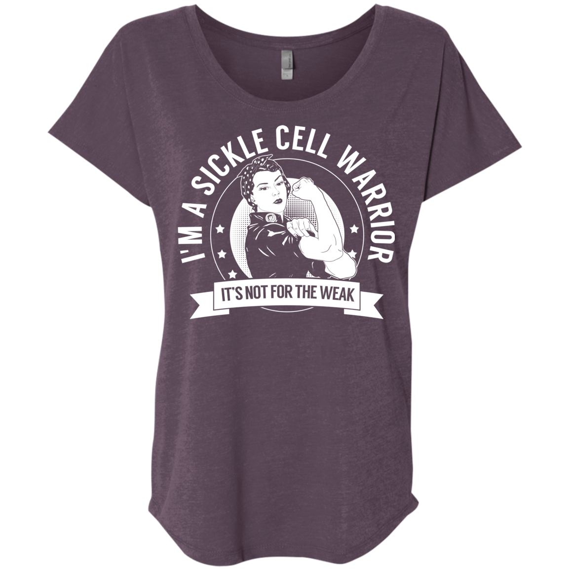 Sickle Cell Anemia - Sickle Cell Warrior NFTW Dolman Sleeve - The Unchargeables