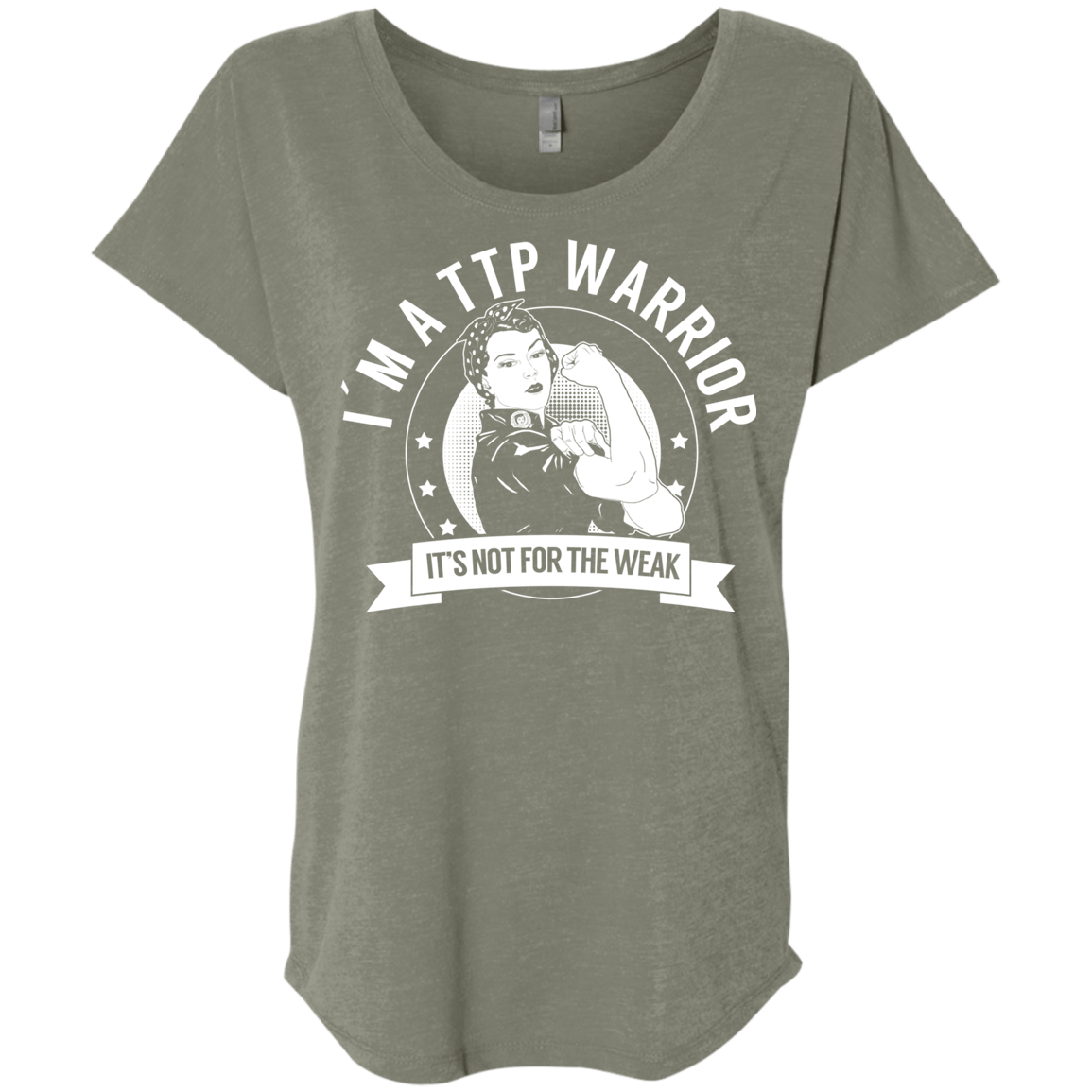 Thrombotic Thrombocytopenic Purpura - TTP Warrior NFTW Dolman Sleeve - The Unchargeables