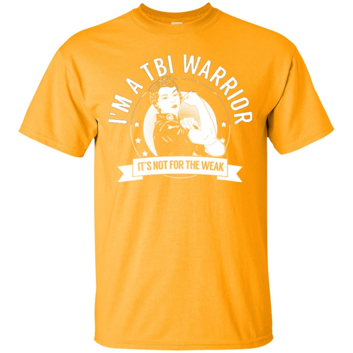 Traumatic Brain Injury - TBI Warrior Not For The Weak Cotton T-Shirt - The Unchargeables