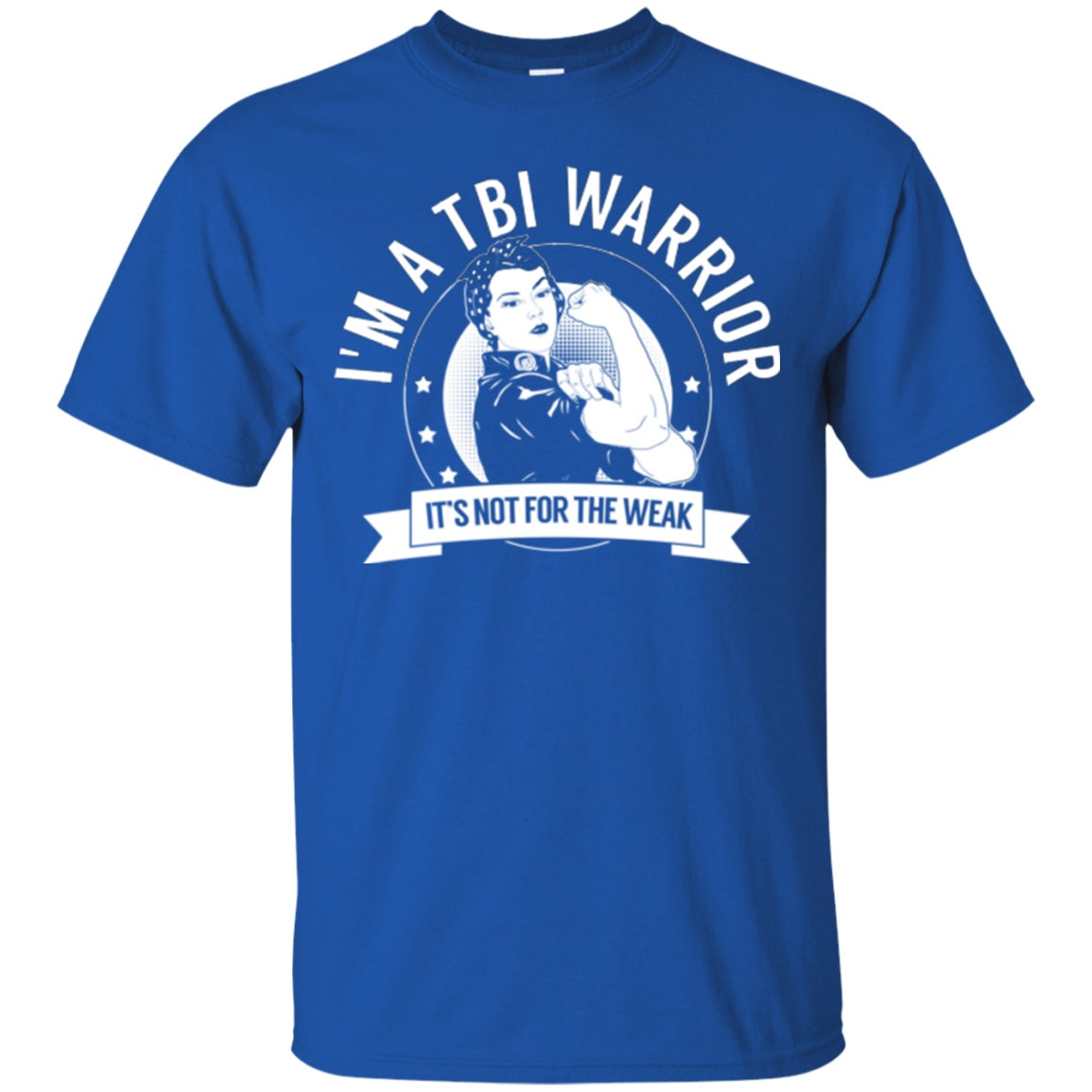 Traumatic Brain Injury - TBI Warrior Not For The Weak Cotton T-Shirt - The Unchargeables