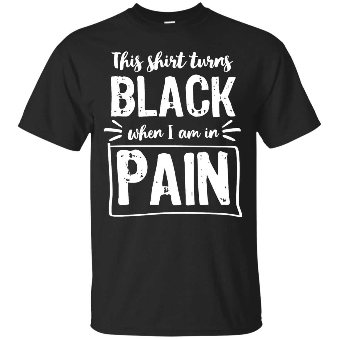 Turns Black When In Pain Unisex Shirt - The Unchargeables