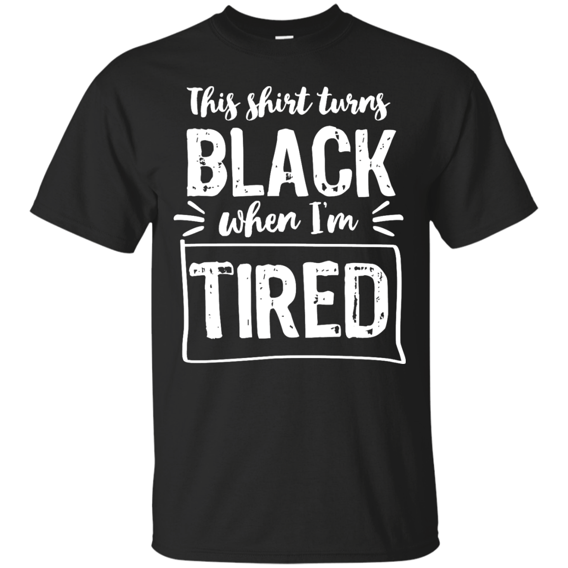 Turns Black When Tired Unisex Shirt - The Unchargeables