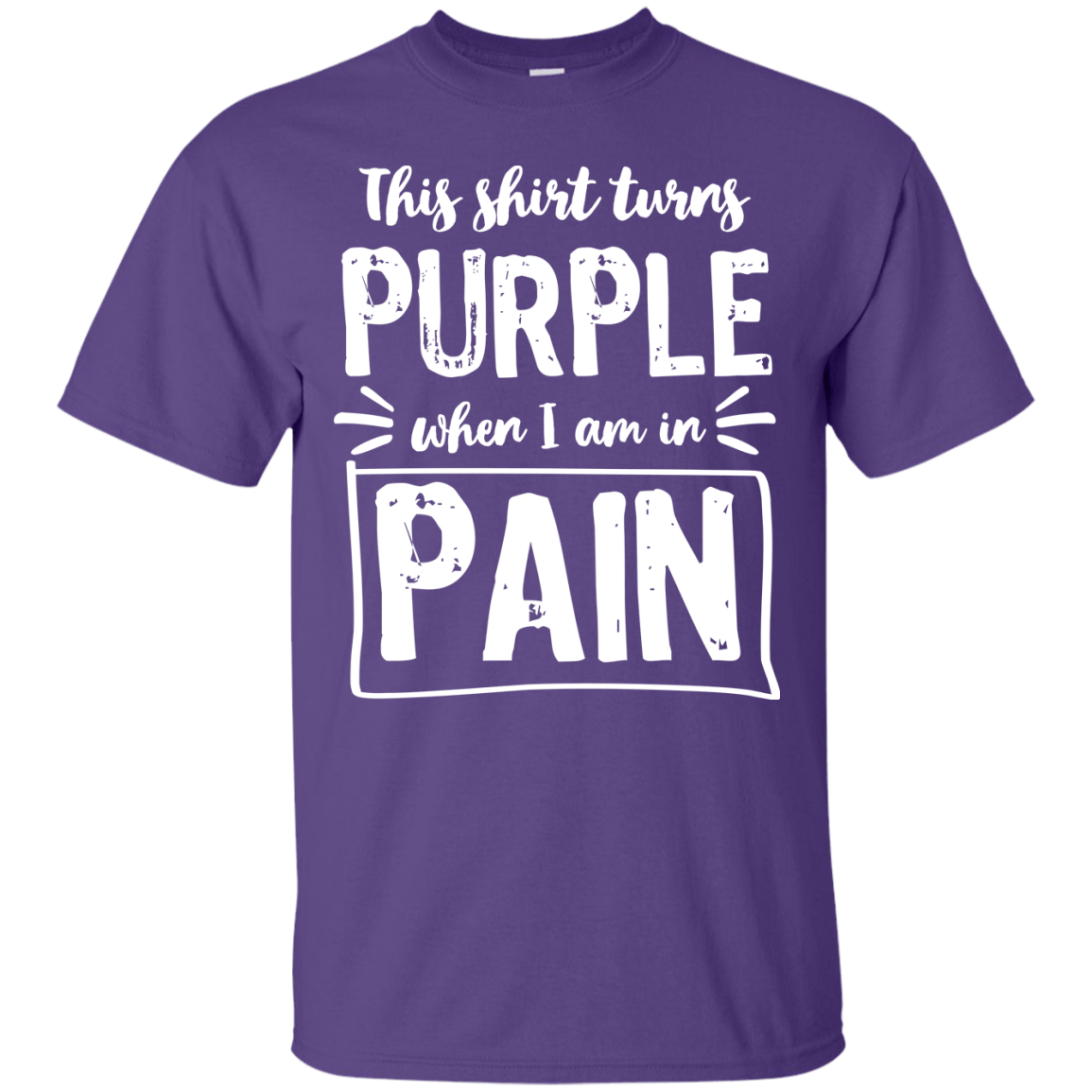 Turns Purple When In Pain Unisex Shirt - The Unchargeables
