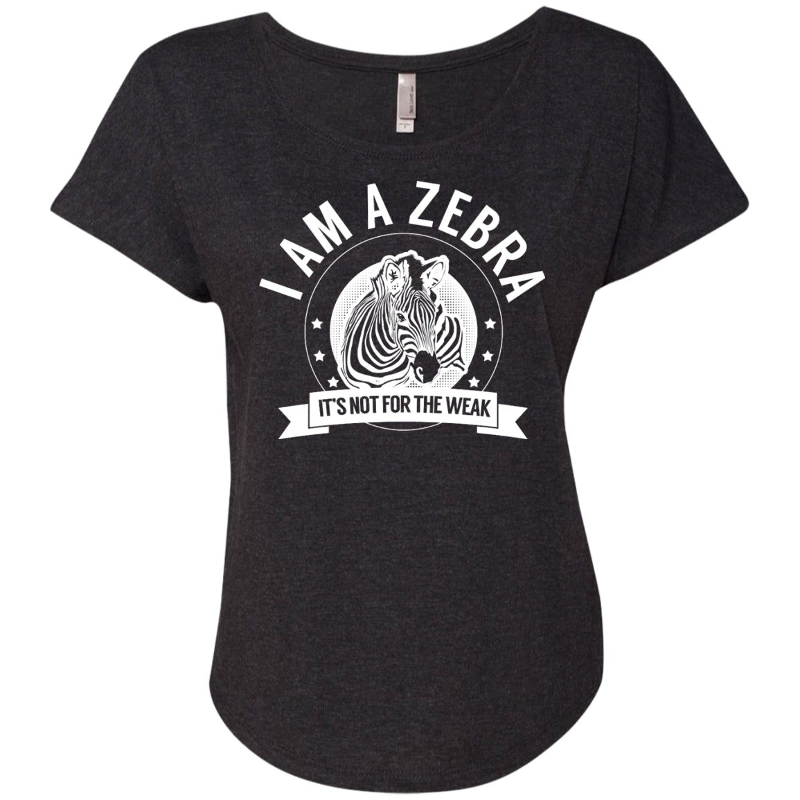 Zebra Warrior Not for the Weak Dolman Sleeve - The Unchargeables