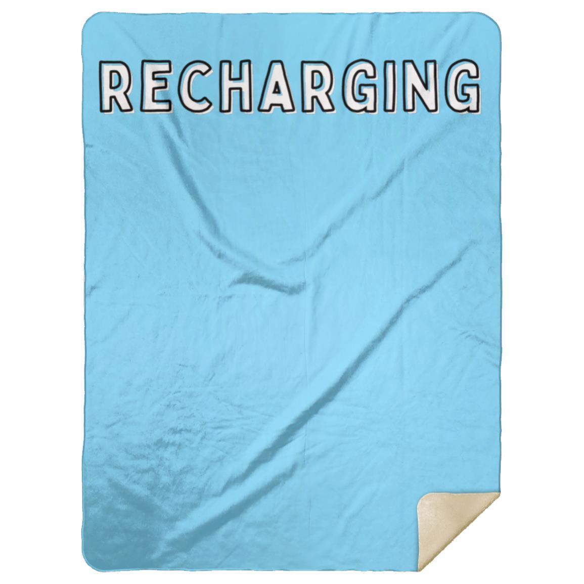 Recharging Premium Mink Sherpa Blanket 60x80