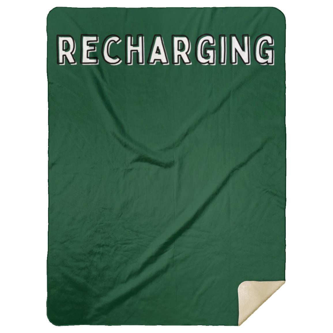 Recharging Premium Mink Sherpa Blanket 60x80