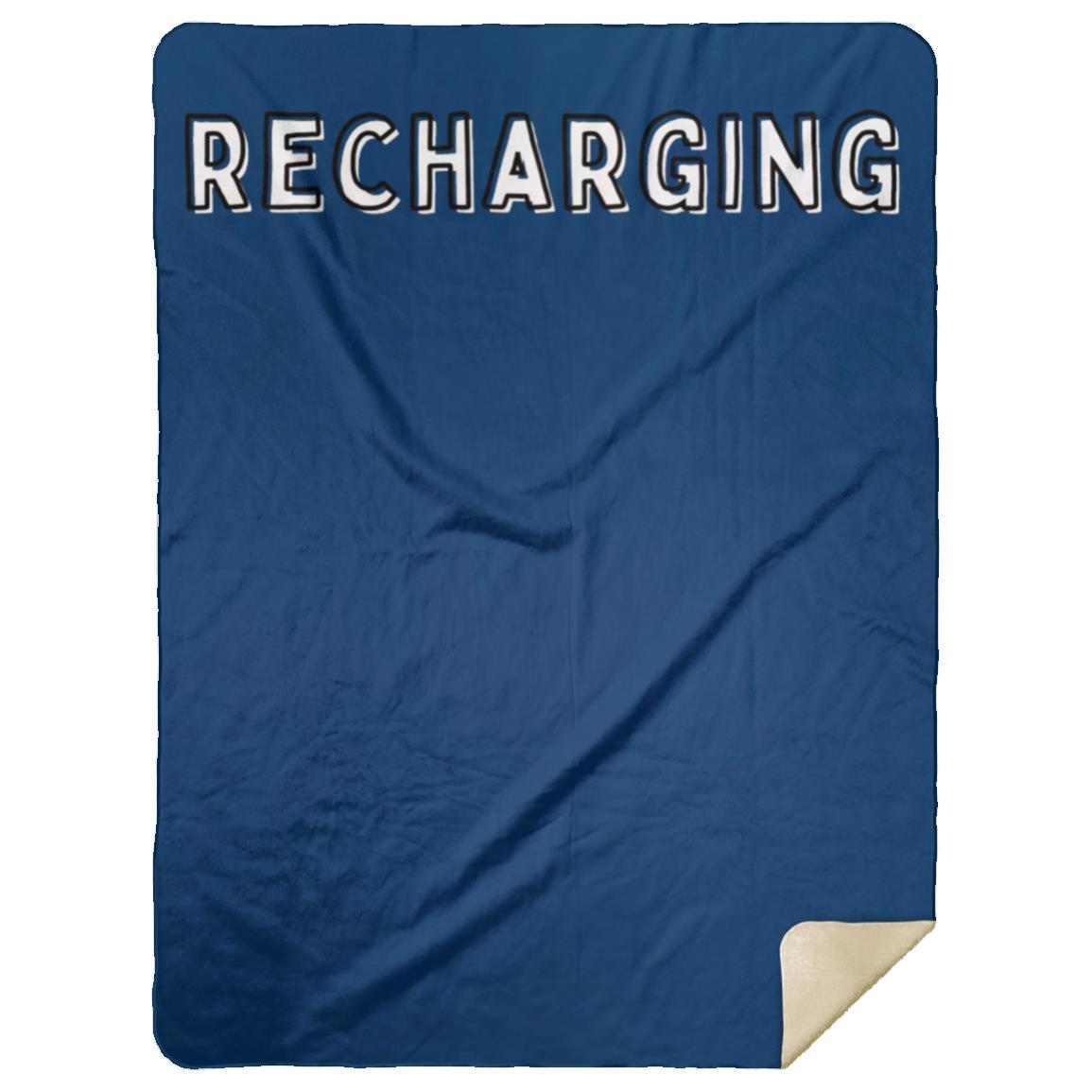 Recharging Premium Mink Sherpa Blanket 60x80