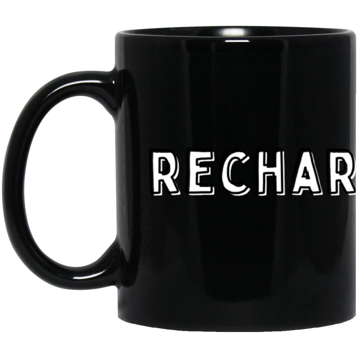 Recharging 11 oz. Black Mug