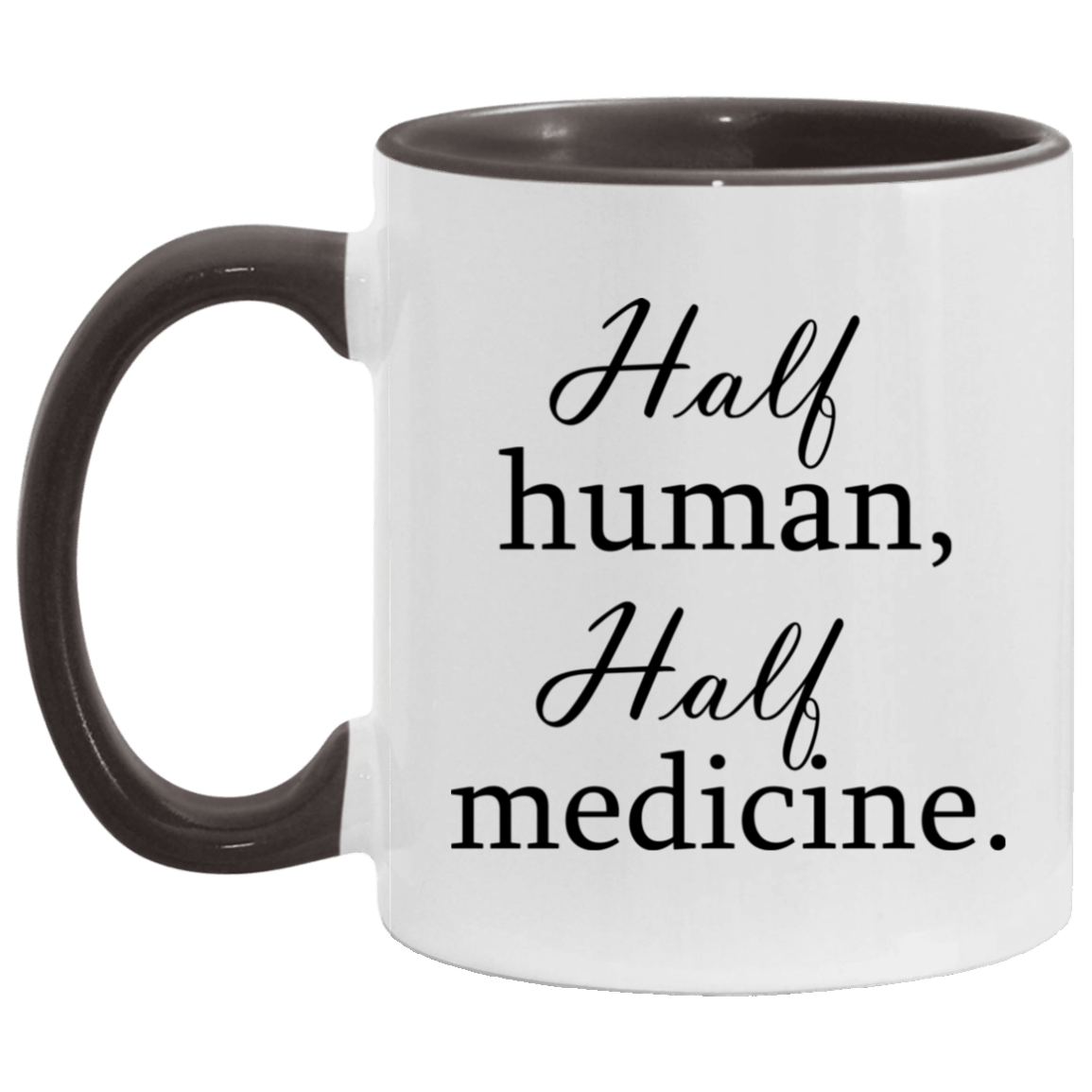 Half human Half Medicine Mug, Travel Mug And Water Bottle - The Unchargeables