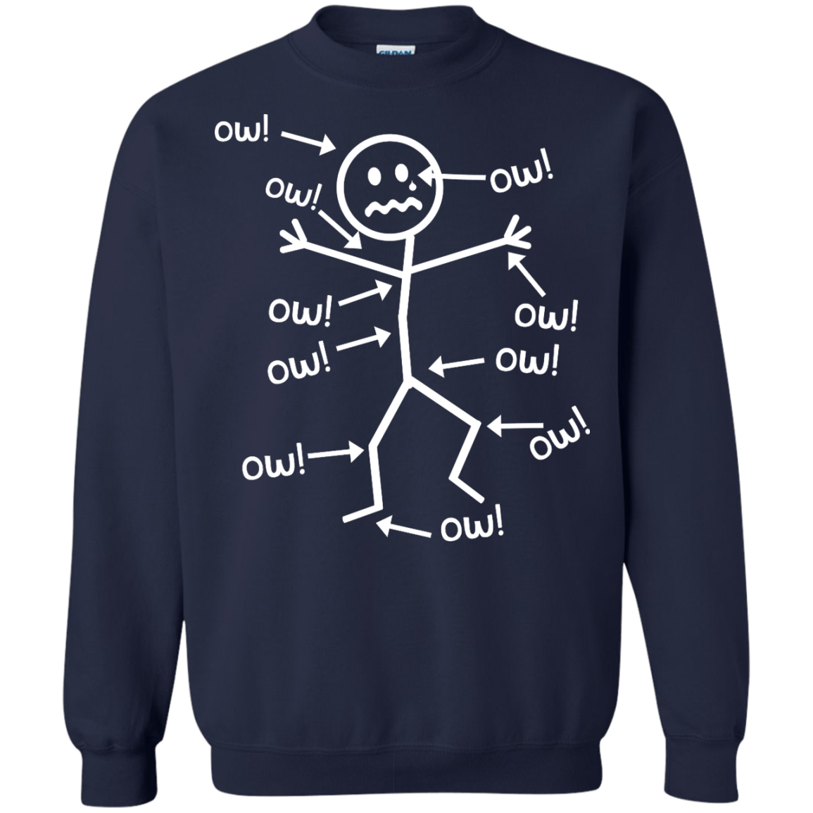 Ow Ow Ow Crewneck Sweatshirt - The Unchargeables