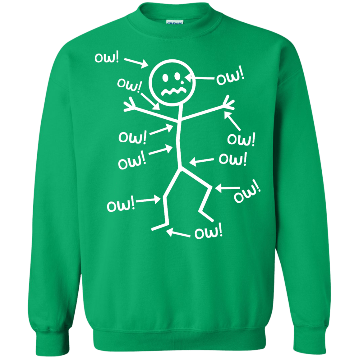 Ow Ow Ow Crewneck Sweatshirt - The Unchargeables