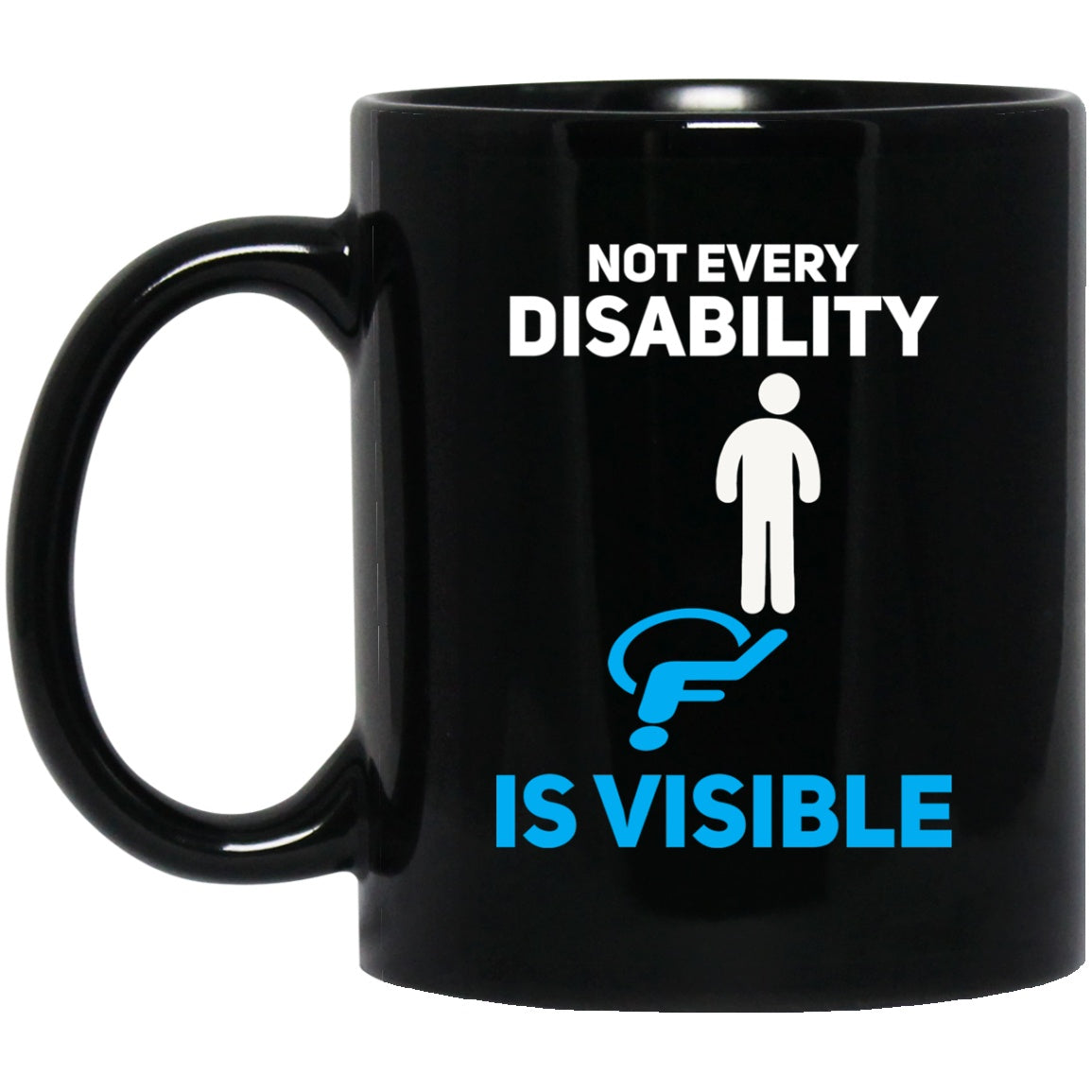 Invisible Disability 11 oz. Black Mug - The Unchargeables