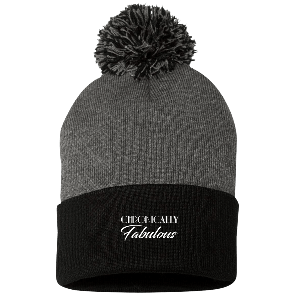 Chronically Fabulous Pom Pom Knit Cap - The Unchargeables