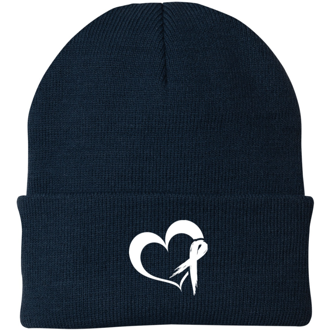 Heart Ribbon Knit Cap - The Unchargeables