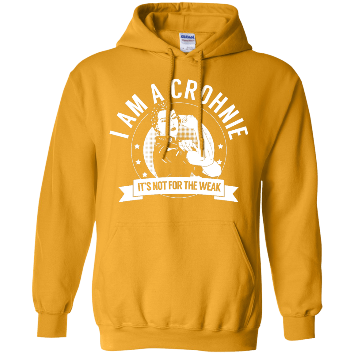Crohnie Warrior NFTW Pullover Hoodie 8 oz - The Unchargeables