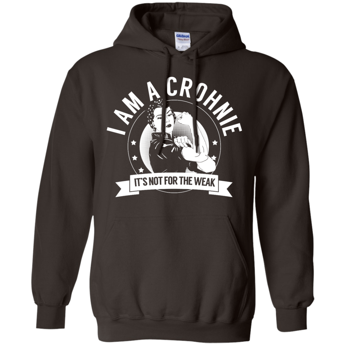 Crohnie Warrior NFTW Pullover Hoodie 8 oz - The Unchargeables