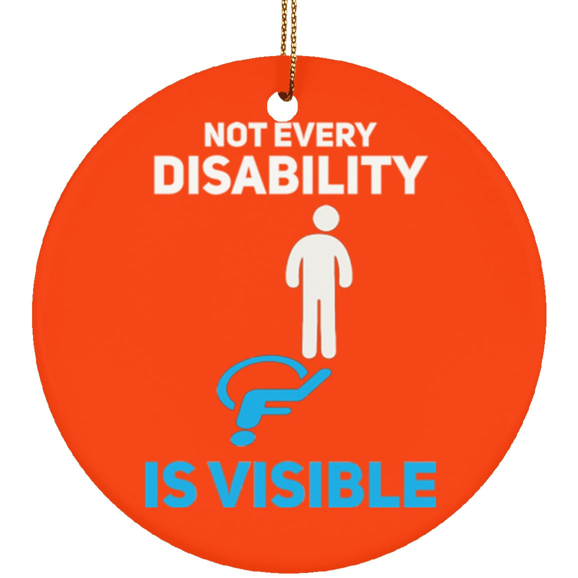 Invisible Disability Circle Ornament - The Unchargeables