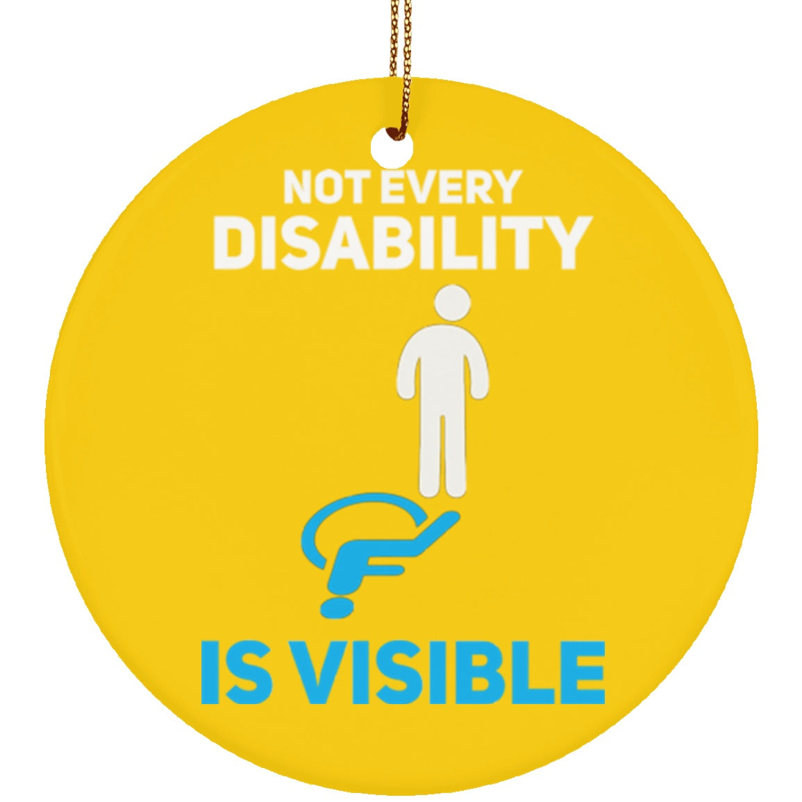 Invisible Disability Circle Ornament - The Unchargeables