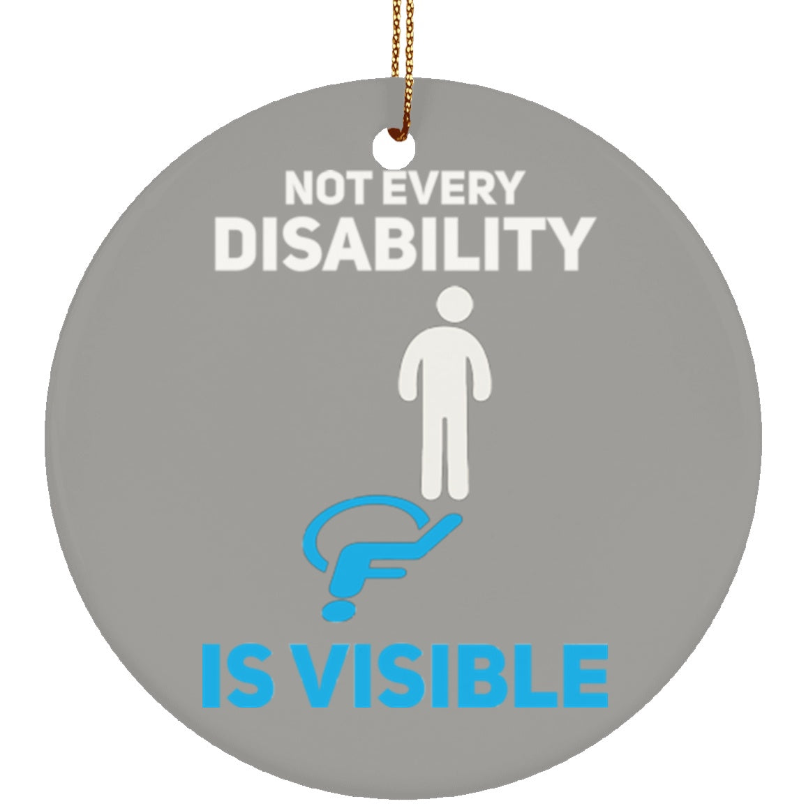 Invisible Disability Circle Ornament - The Unchargeables