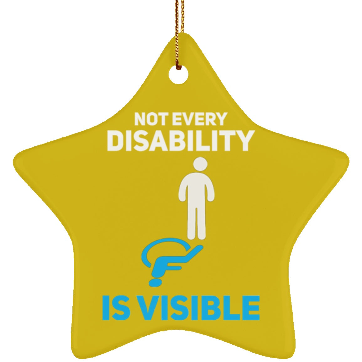 Invisible Disability Star Ornament - The Unchargeables