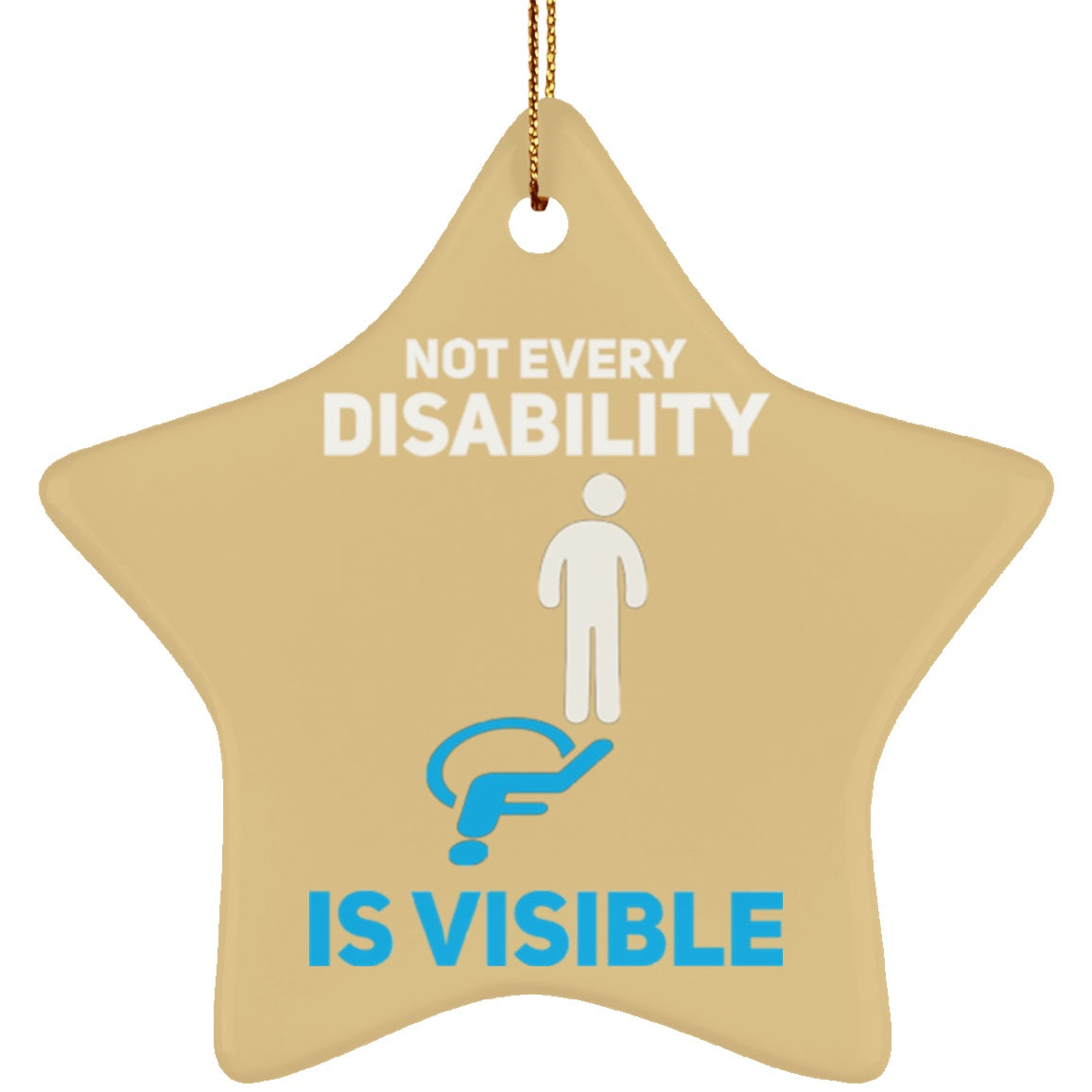 Invisible Disability Star Ornament - The Unchargeables