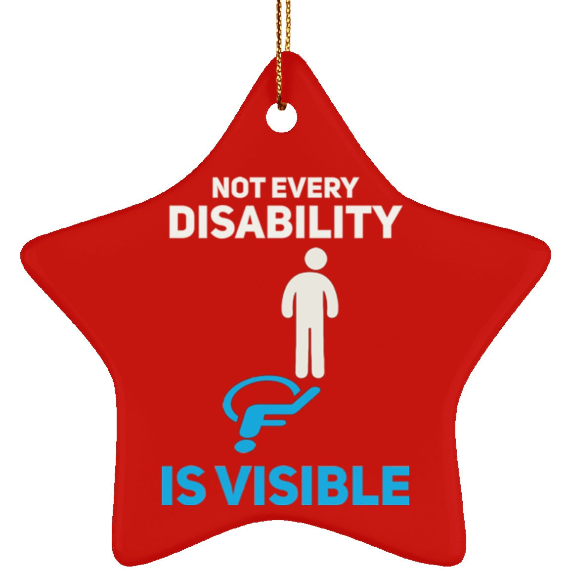 Invisible Disability Star Ornament - The Unchargeables