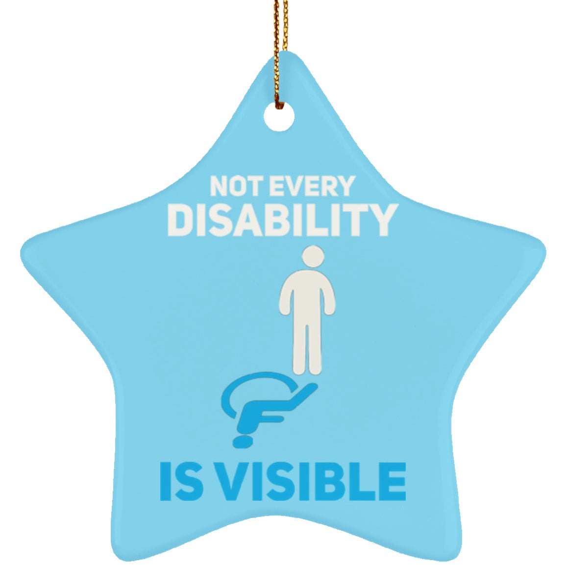 Invisible Disability Star Ornament - The Unchargeables