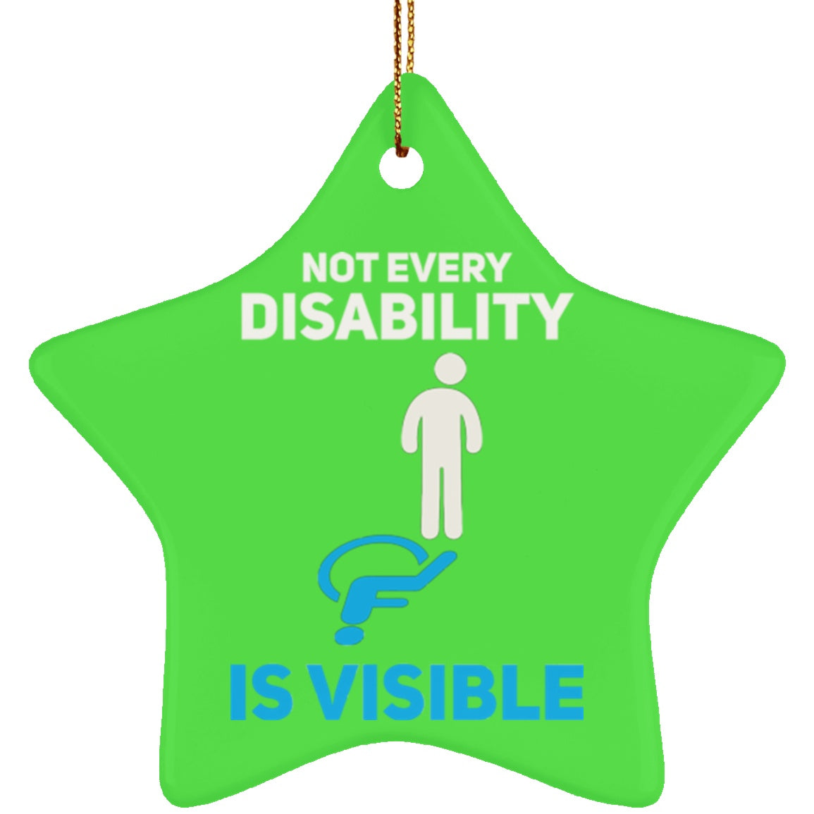 Invisible Disability Star Ornament - The Unchargeables