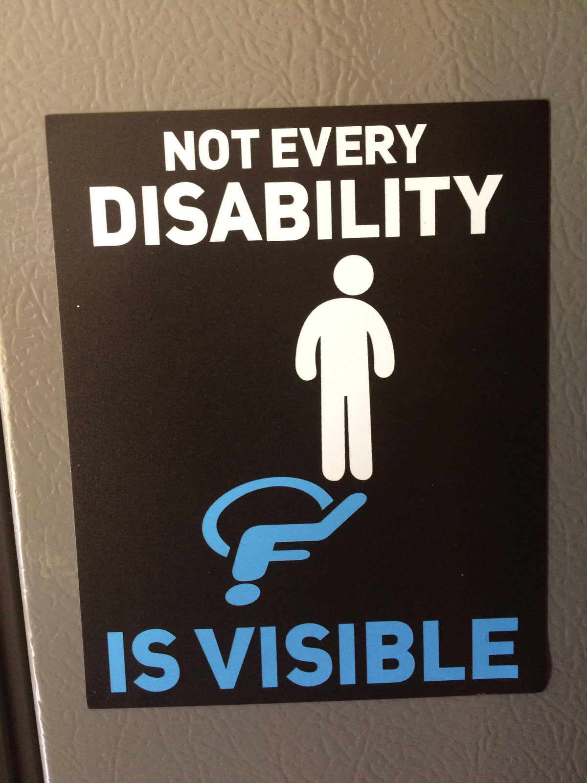 Invisible Disability Car Magnet - The Unchargeables